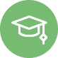 icono gorro de estudiante