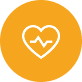 icono corazon con latidos